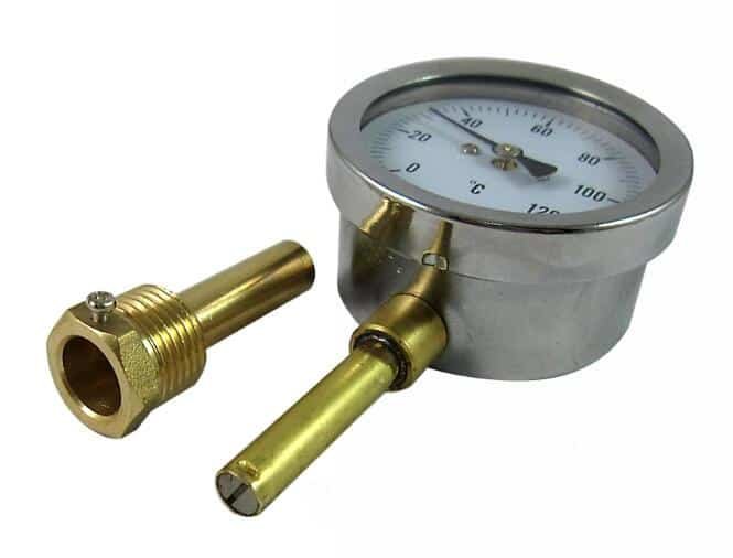 BOTTOM CONNECT BIMETAL THERMOMETER