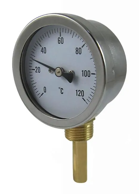 BOTTOM CONNECT BIMETAL THERMOMETER