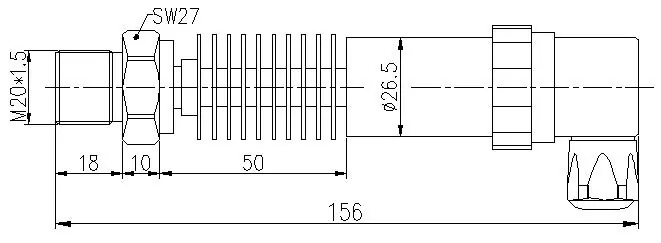 Dimensions-of-high-temperature-pressure-sensor