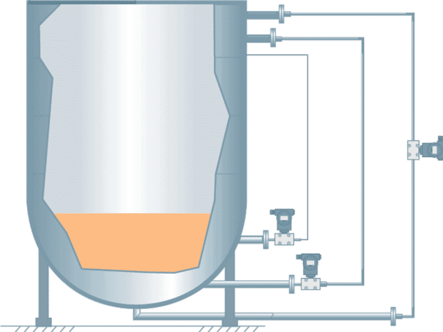 Hydrostatic-level-measurement-in-closed-vessels