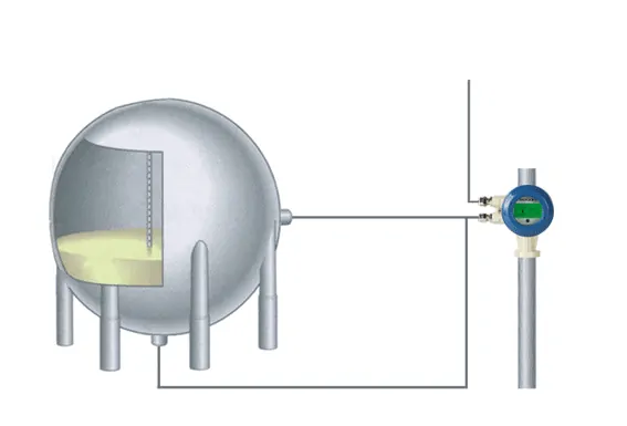 Installation of Ultrasonic Tank Level Sensor in spherical tank
