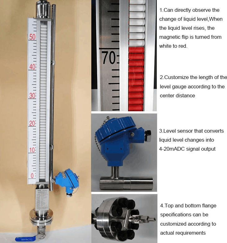 Magnetic Level Gauge for Tank Level Indicate