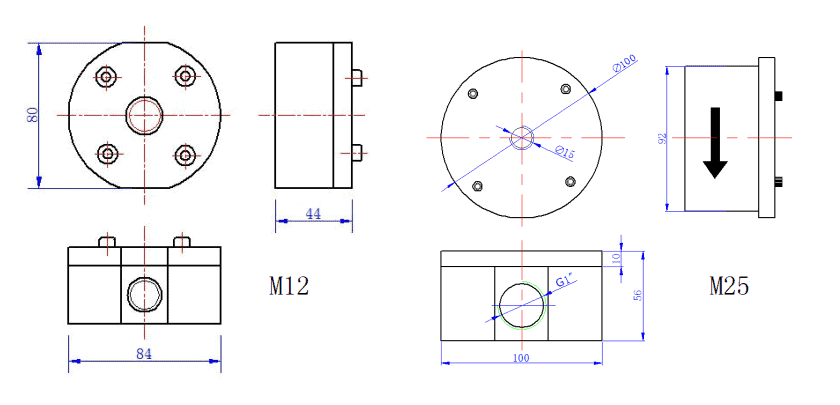 Micro Flow Meter Dimension 3