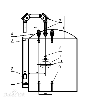 Mechanical diesel fuel tank level gauge