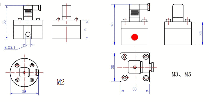 Micro Flow Meter Dimension 1