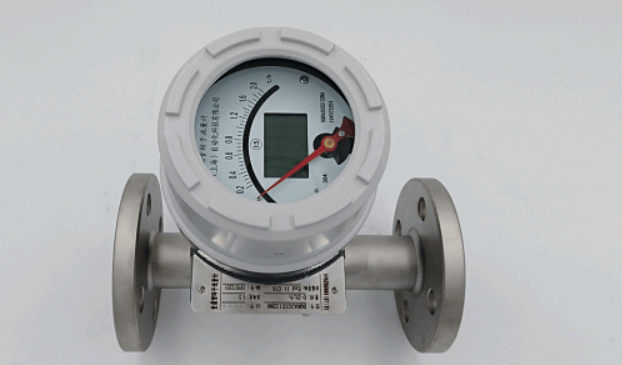 Horizontal variable area flow meter