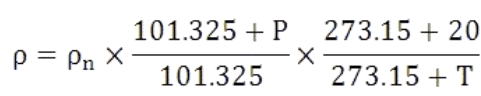 thermal mass flow meter equation 2