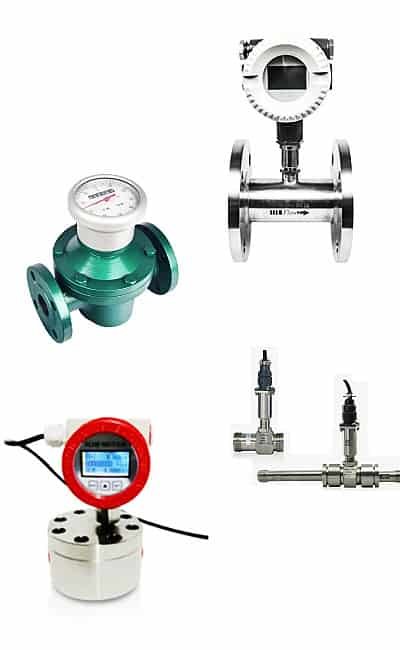 Solvent flow meters